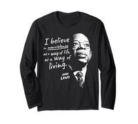 John Lewis sulla nonviolenza Maglia a Manica