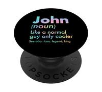 John Like A Normal Guy Only Cooler Legend King Nome PopSockets PopGrip Adesivo
