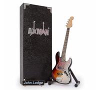 John Lodge (Moody Blues) - Replica di chitarra in miniatura - Regali musicali - Ornamentale fatto a mano in scala 1/4 - Include una scatola di visualizzazione