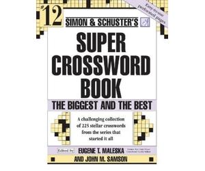 John M. Samson Simon & Schuster Super Crossword Puzzle Book #12 (Tascabile)