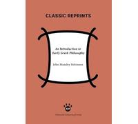 John Mansley Robinson An Introduction to Early Greek Philosophy (Tascabile)