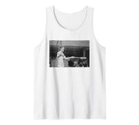 John McEnroe prende la bocca per l'arbitro Wimbledon Tennis 1981 Canotta