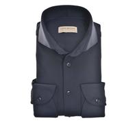 John Miller, ,Shirts ,Uomo ,Nero ,XS Camicie Slim Fit a Manica Lunga Blu Navy
