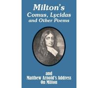 John Milton Mat Milton's Comus, Lycidas and Other Poems And Matthew (Tascabile)