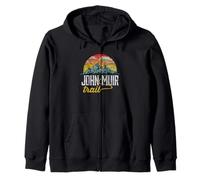 John Muir Trail - Maglietta Vintage con Grafica invecchiata Felpa con Cappuccio