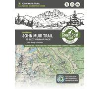 John Muir Trail Map Pack | California e Nevada - Mappa avventura all'aperto da Yosemite Valley a Mount Whitney | La guida definitiva per gli appassionati di outdoor | Mappa impermeabile e resistente