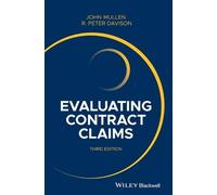 John Mullen R. Peter Davison Evaluating Contract Claims (Copertina rigida)