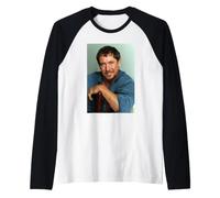 John Nettles Attore Jim Beregerac Midsomer Omicidi Maglia con Maniche Raglan
