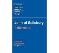 John of Salisbury John of Salisbury: Policraticus (Tascabile)