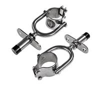 John Paddle - Boccola a sfera in acciaio INOX con presa dritta (2 paia)