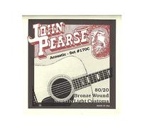John Pearse Strings "170C SLIGHTLY LIGHT - ACOUSTIC GUITAR - 80/20 BRONZE" Corde per Chitarra Acustica - 011/052
