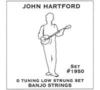 John Pearse® Strings »JOHN HARTFORD 1950 D-TUNING - 5-STRING BANJO - PURE NICKEL WOUND« Corde per Banjo 5-Corde - 011/036