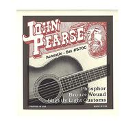 John Pearse Strings Strings 570C Per Chitarra Acustica - Bronzo Fosforo Ferita - Leggermente Calibro Dogana 11-52