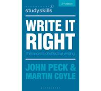 John Peck Martin Coyle Write it Right (Tascabile) Bloomsbury Study Skills