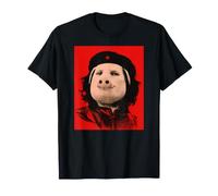 John Pork Che Guevara Funny Revolution Meme Dank Brainrot Maglietta
