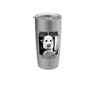 John Pork There is motion at your door money meme Bicchiere termico in acciaio inox doppia parete