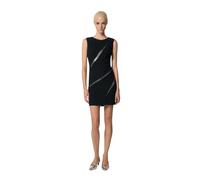 John Richmond - Abito Corto Senza Maniche con Inserti a Contrasto - - Dresses - Donna - Nero - L