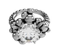 John Richmond - Anello con sfere e diamante centrale - - Accessories - Donna - Grigio - ONE SIZE