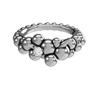 John Richmond, ,Accessories ,Donna ,Grigio ,ONE SIZE Anello con sfere punte e diamante