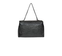John Richmond - Borsa a spalla con catena e superficie texturizzata - - Bags - Donna - Nero - ONE SIZE