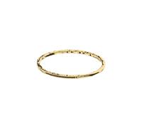 John Richmond - Bracciale Rigido con Finitura Martellata e Dettagli Luminosi - - Accessories - Donna - Giallo - ONE SIZE