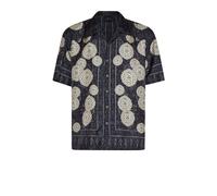 John Richmond - Camicia a Maniche Corte con Motivo Ornamentale - - Shirts - Uomo - Nero - L