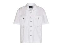 John Richmond - Camicia a Maniche Corte Ricamata - - Shirts - Uomo - Bianco - XS