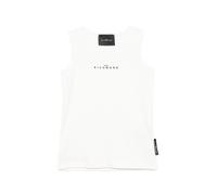 John Richmond canotta crop bambina con logo bianco