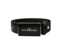 John Richmond Cintura Nera in Pelle da Uomo