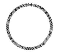 John Richmond - Collana a Catena con Placca Incisa JR - -Accessories -Donna -Grigio -ONE SIZE