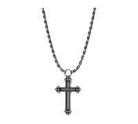John Richmond - Collana con croce decorata - - Accessories - Donna - Grigio - ONE SIZE