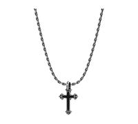 John Richmond - Collana con croce piccola decorata - -Accessories -Donna -Grigio -ONE SIZE