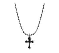 John Richmond - Collana con croce stilizzata - -Accessories -Donna -Grigio -ONE SIZE