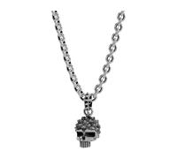 John Richmond - Collana teschio borchiato - -Accessories -Donna -Grigio -ONE SIZE