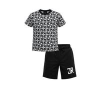 John Richmond completo bambino T-shirt e bermuda nero bianco