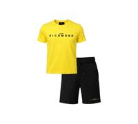 John Richmond completo bambino T-shirt e shorts giallo nero