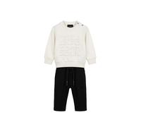 John Richmond completo neonato felpa e pantaloni bianco nero
