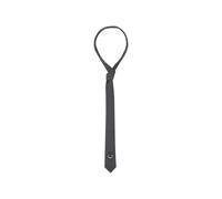 John Richmond - Cravatta Slim in Seta con Logo e Dettaglio Piercing - - Accessories - Uomo - Nero - ONE SIZE