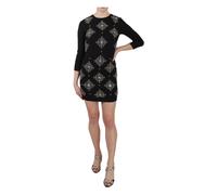 John Richmond - Crystal Stretch Mini Shift Dress - - Dresses - Donna - Nero - 2XS