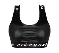 John Richmond - Eco Leather Sport Top - - Tops - Donna - Nero - S