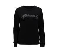 John Richmond felpa donna Atasin con logo strass nero