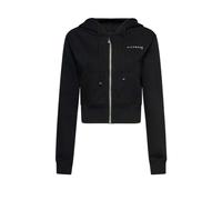 John Richmond felpa donna con cappuccio e zip nero XS