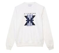 John Richmond Felpa Uomo UMA24074FEP8 White Sweatshirt LIEVORE Bianco