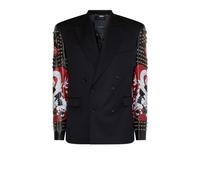 John Richmond - Giacca doppiopetto con maniche decorate - - Jackets - Uomo - Nero - M