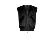 John Richmond - Gilet con zip frontale e dettagli funzionali - - Jackets - Uomo - Nero - S