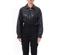 John Richmond giubbino crop in ecopelle Borghi nero 44