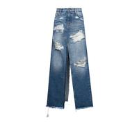 John Richmond - Longuette con Effetto Destroyed - - Jeans - Donna - Blu - W29