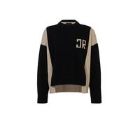 John Richmond maglia bambino colorblock misto cashmere nero beige 10a