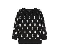 John Richmond maglia con logo jacquard all over nero