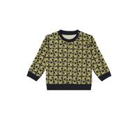 John Richmond maglia neonato in fantasia logata nero beige